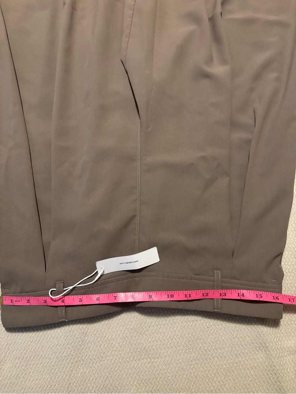 High-Rise Wide Leg Trousers in Taupe - Picture 7 of 7